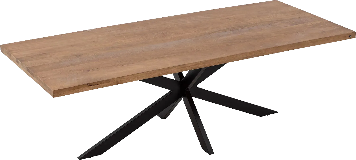 Goossens Basic Lecce Eettafel Mango Bruin - 8243810-goossens-basic-lecce-eettafel-mango-bruin-02
