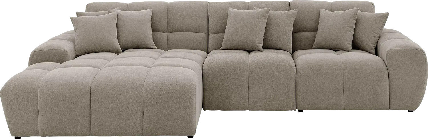 Goossens Excellent Kubus Bank Stof Bruin - 8252713-goossens-excellent-kubus-bank-stof-bruin-01