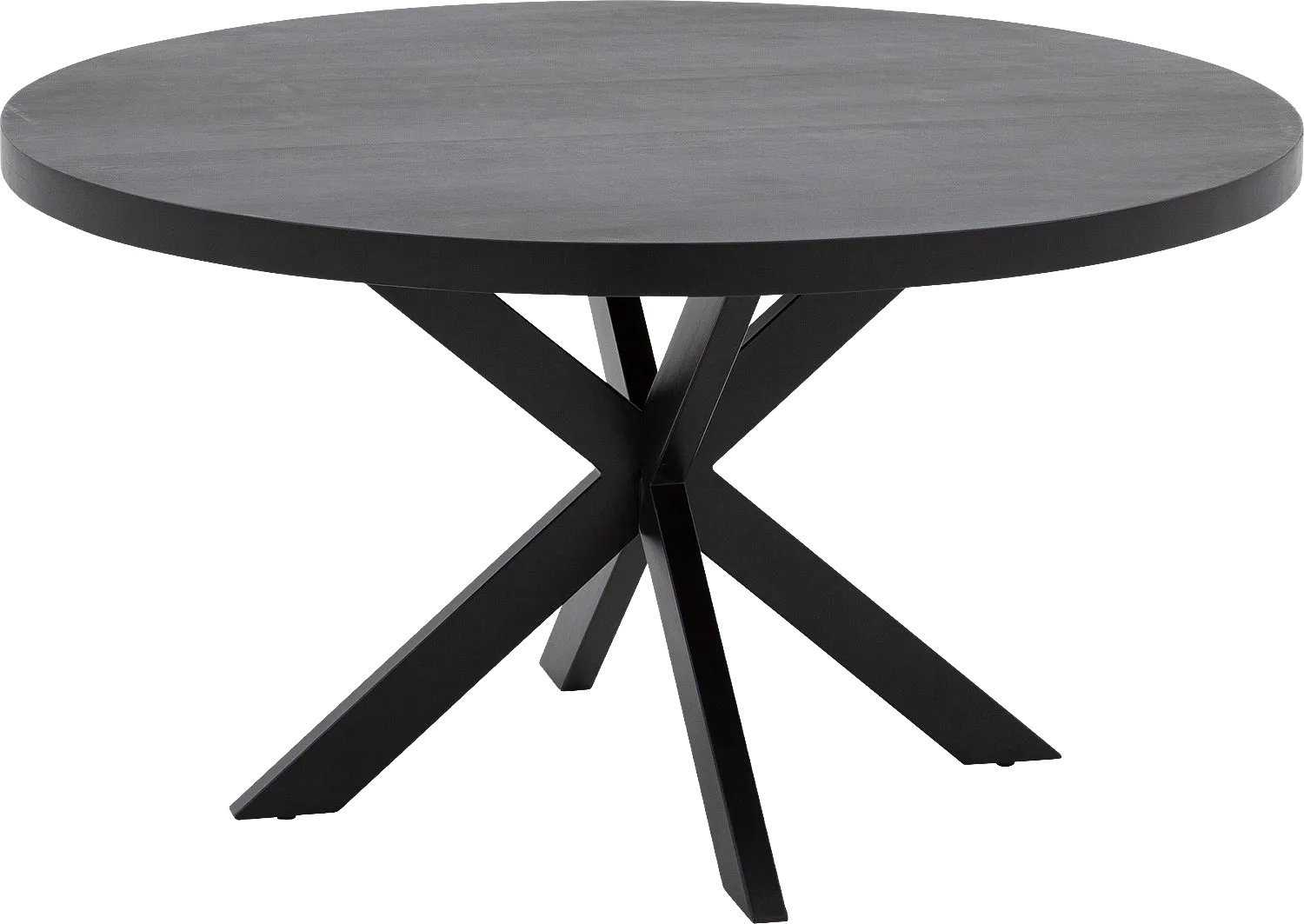 Goossens Basic Lecce Eettafel Mango Zwart - 8252821-goossens-basic-lecce-eettafel-mango-zwart-01
