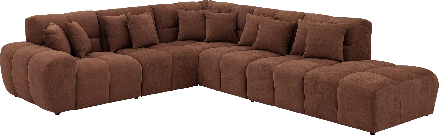 Goossens Excellent Kubus Bank Stof Bruin - 8252758-goossens-excellent-kubus-bank-stof-bruin-02