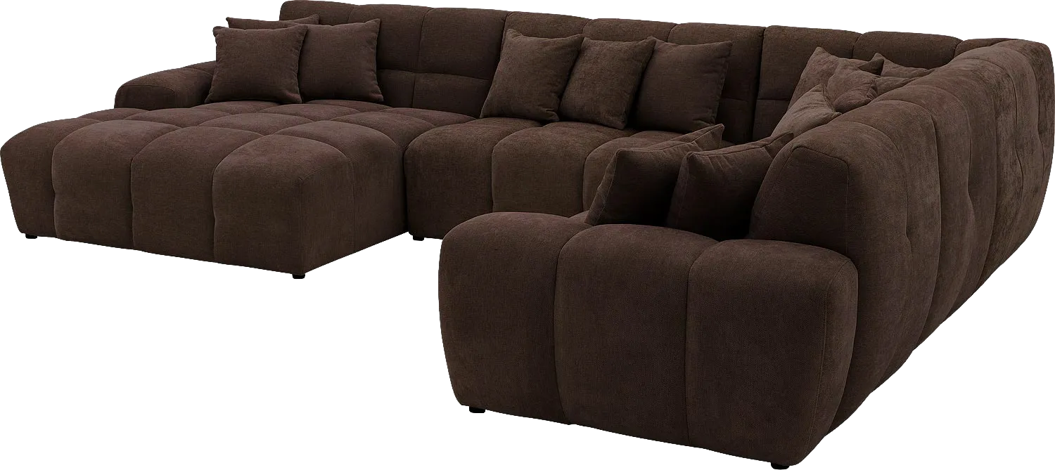 Goossens Excellent Kubus Bank Stof Bruin - 8252845-goossens-excellent-kubus-bank-stof-bruin-08
