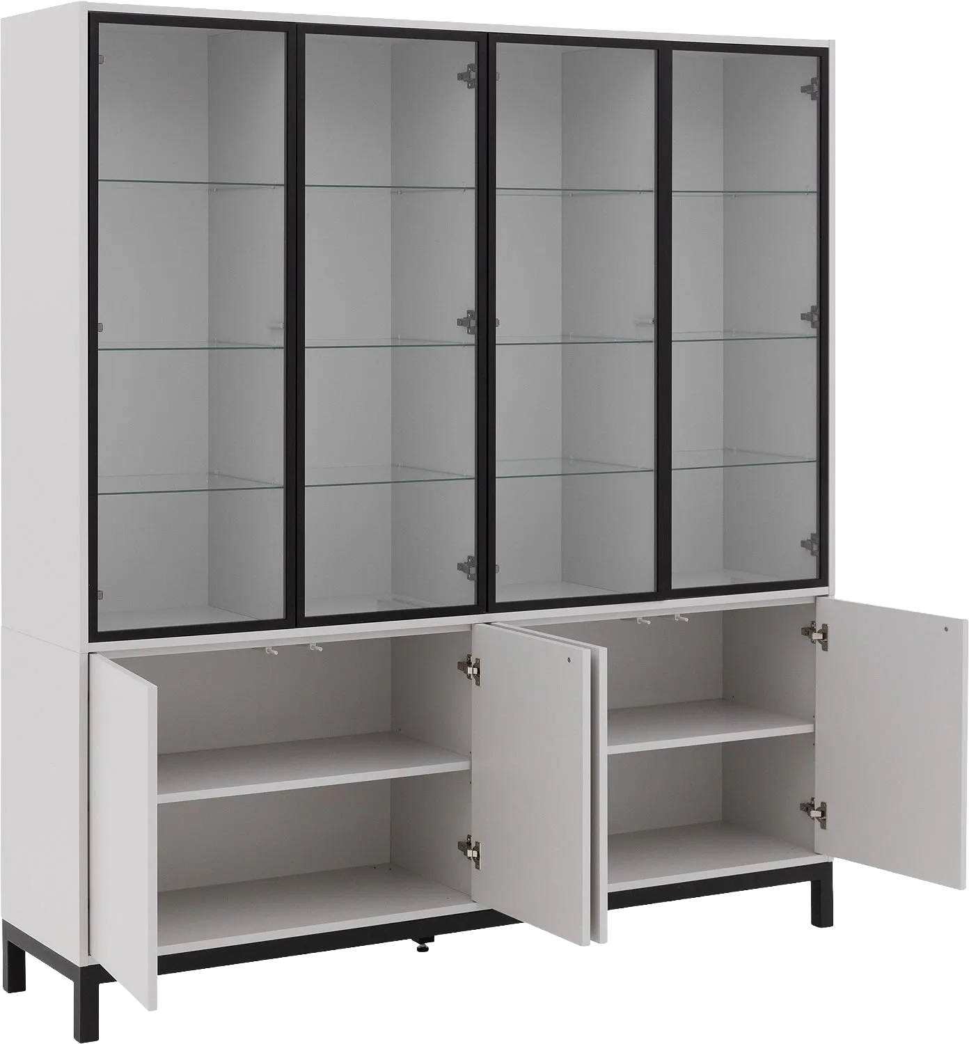 Goossens Valencia Vitrinekast Melamine - 8244534-goossens-valencia-vitrinekast-melamine-05
