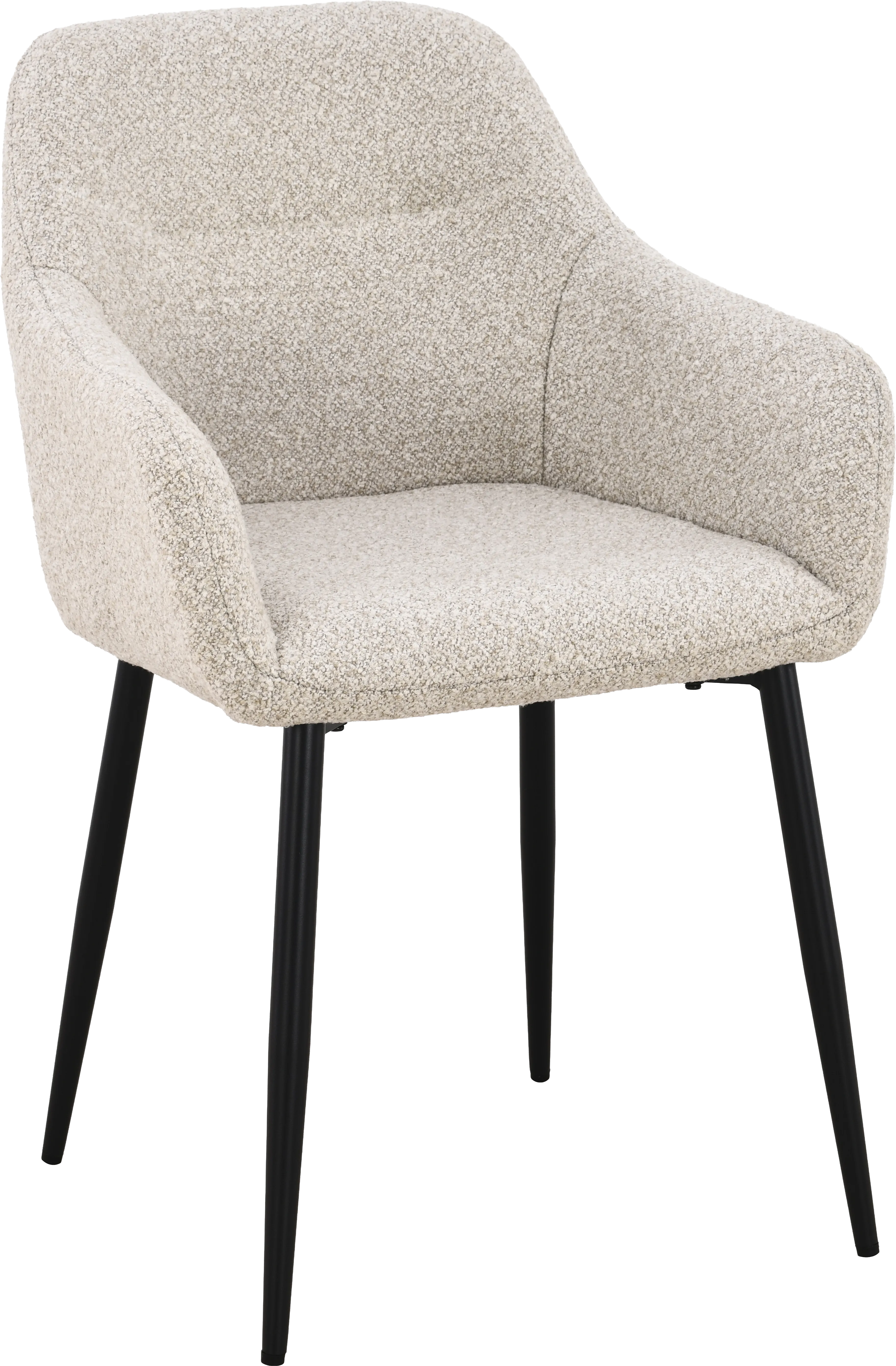 Goossens Basic Annelot Eetkamerstoel Stof Beige - 8260009-goossens-basic-annelot-eetkamerstoel-stof-beige-01