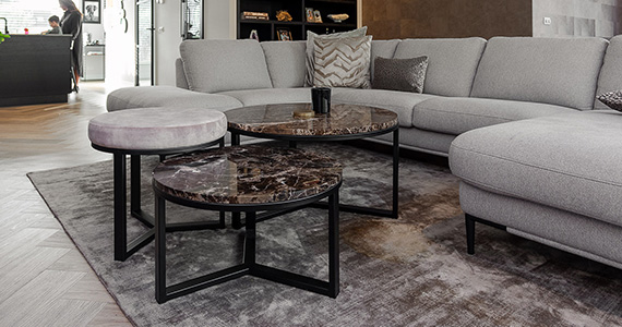 More marble: marmeren meubels in huis zijn hot