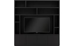 Goossens tv meubel barcelona zwart eiken - 8231367-05